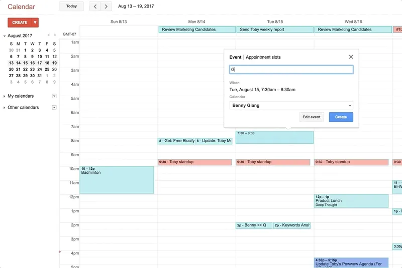 toby gcal integration